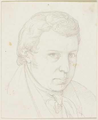 Johannes Veit, Bruder des Malers Philipp, Brustbild nach rechts