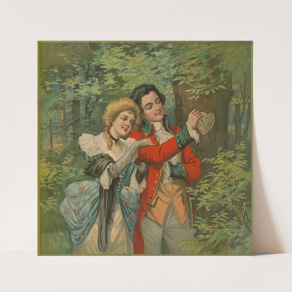 John Alden and Priscilla (1905) by Campbell, Metzger & Jacobson