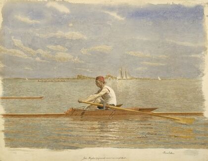 John Biglin in a Single Scull (ca. 1873) — size preview