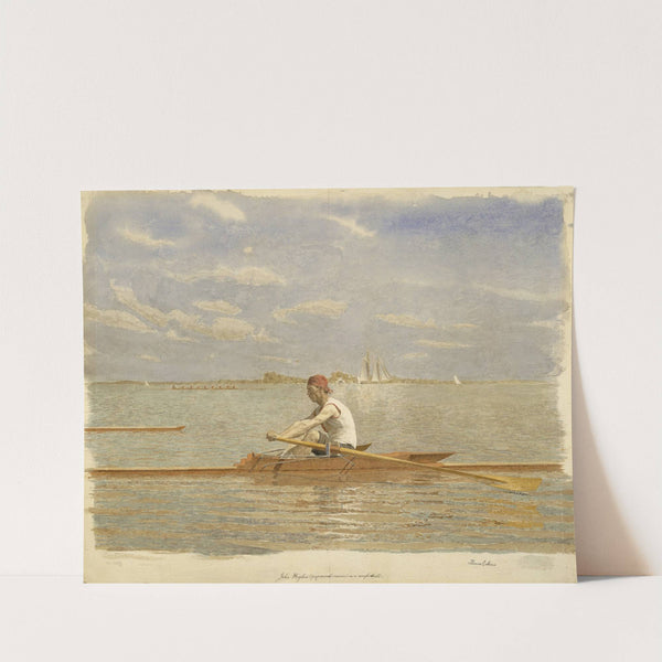 John Biglin in a Single Scull (ca. 1873) by Thomas Eakins