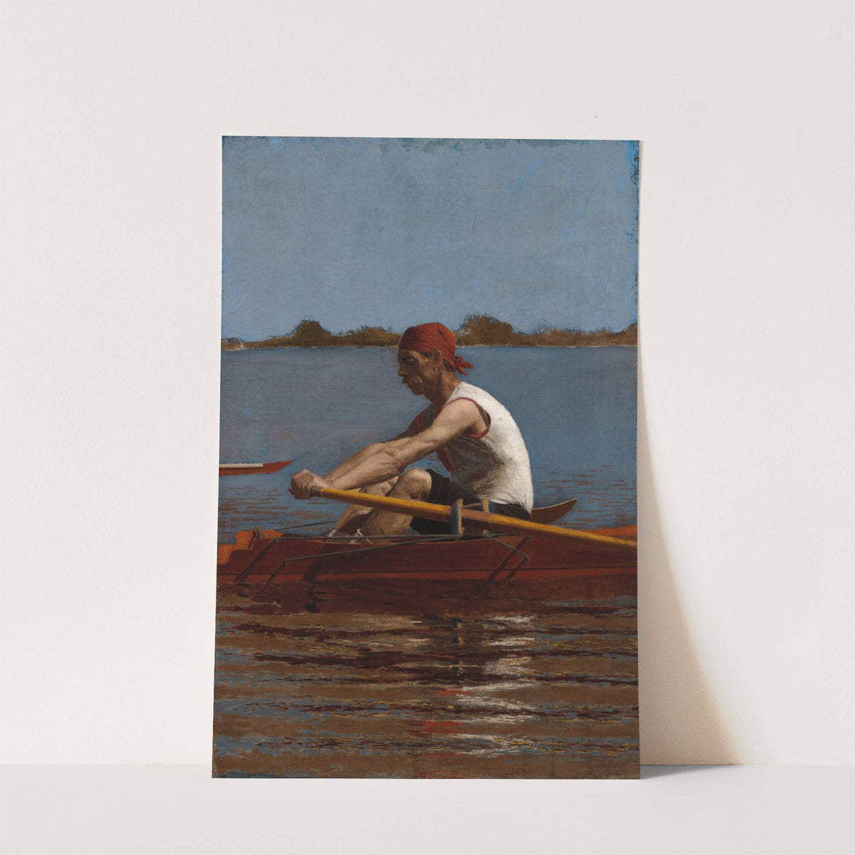 John Biglin in a Single Scull by Thomas Eakins