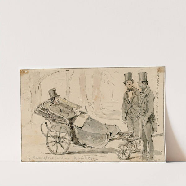 John Carter en Cehesterman in Kensington Gard by Pieter van Loon