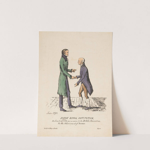 John Dalton en Gerrit Moll, ca. 1831-32 Scene Royal Institution (1831-1832) by Pieter Wilhelmus van de Weijer