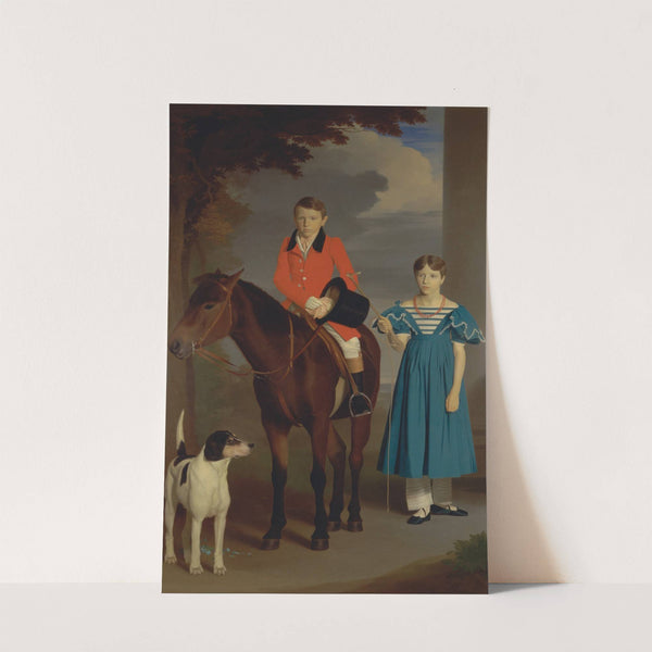 John Gubbins Newton and His Sister, Mary Newton by Robert Burnard