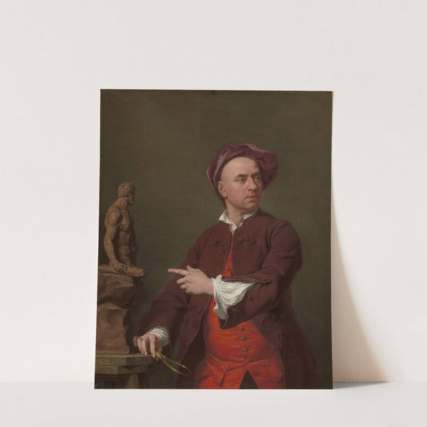 John Michael Rysbrack Modelling His Terra-Cotta Statue of Hercules (1753) by Andrea Soldi