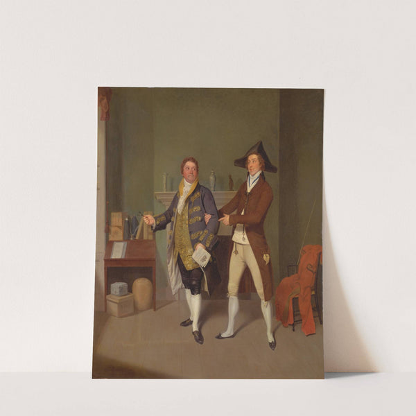 John Quick and John Fawcett in Thomas Moreton's 'The Way to Get Married' by Samuel de Wilde