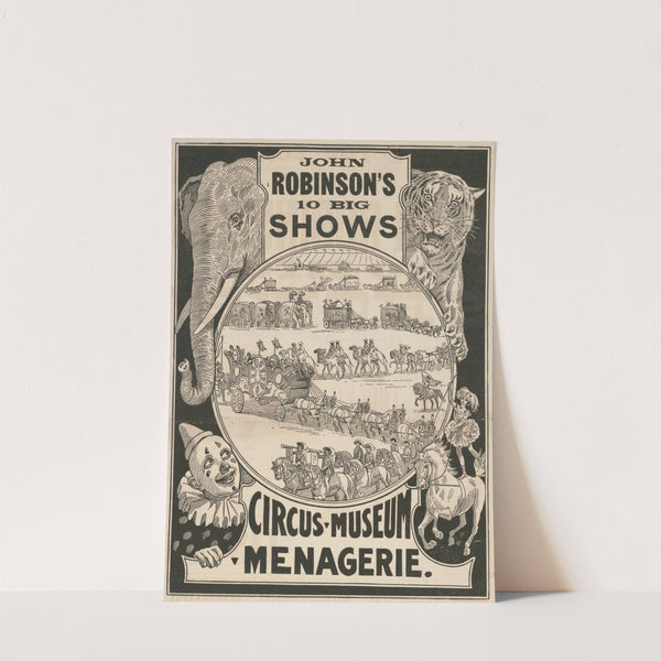 John Robinson’s 10 big shows. Circus – Museum – Menegarie … Novelties (1900-1910) by Donaldson Lith. Co