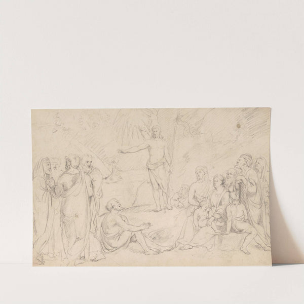 John the Baptist Preaching by Jean Antoine Verschaeren