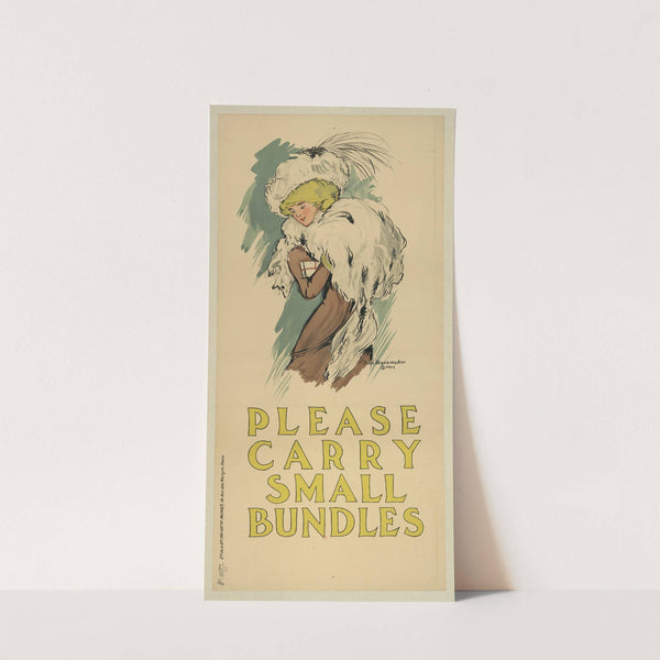 John Wanamaker. Please carry small bundles (1909) by Etablissements Minot