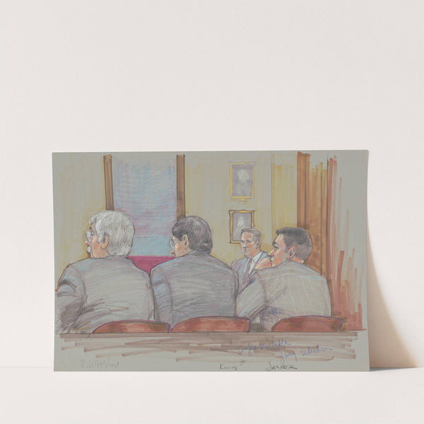 John William 'Bill' King, seated at defense table during jury selection at his trial for the murder of James Byrd, Jr by Brigitte Woosley