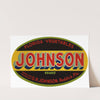 Johnson Brand Florida Vegetables Label (1930-1950)