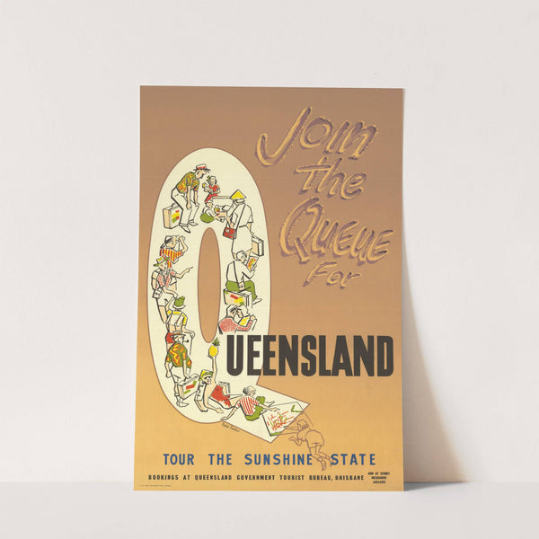 Join the Queue for Queensland, Tour the Sunshine State (1976) by David Fowler