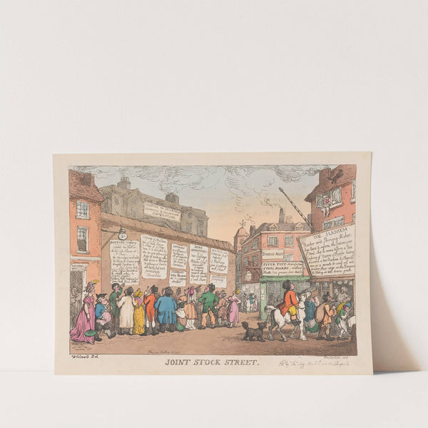 Joint stock street (1808) by Thomas Rowlandson