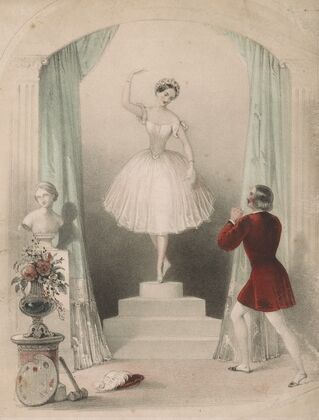 Grand quadrille, arranged from Adolphe Adams admired ballet, The marble maiden by Jullien (1845)