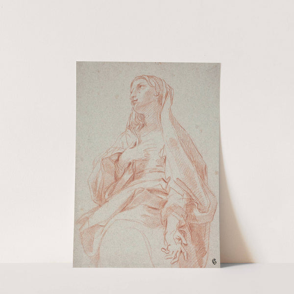 Jomfru Maria slår korsets tegn by Carlo Maratti