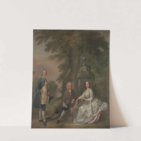 Jonathan Tyers, with His Daughter Elizabeth, and Her Husband John Wood (between 1750 and 1752) by Francis Hayman