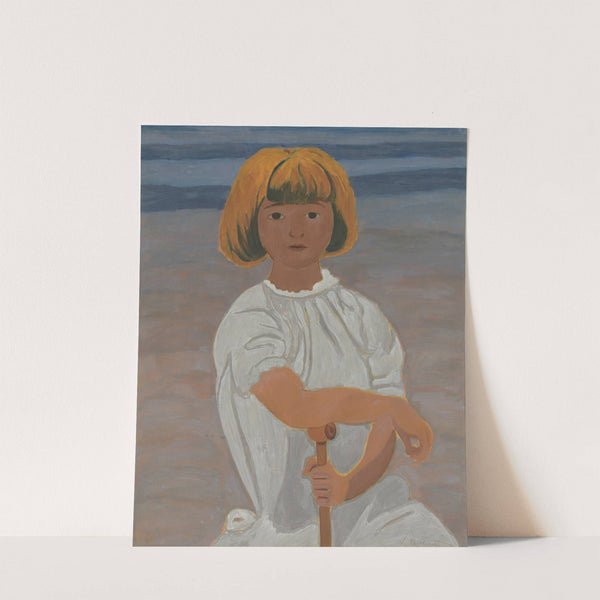 Jong meisje op het strand by Léon Spilliaert