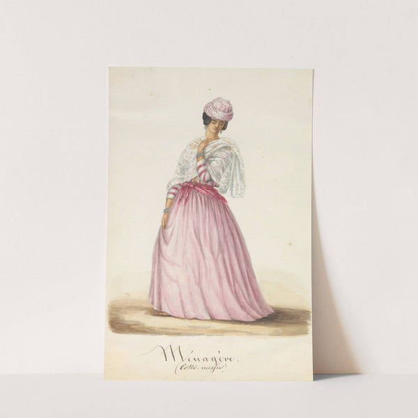 Jonge vrouw in koto misi by Jacob Marius Adriaan Martini van Geffen