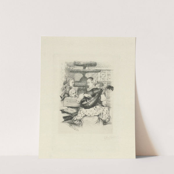 Jonge vrouw met luit (1876 - 1877) by Lawrence Alma-Tadema