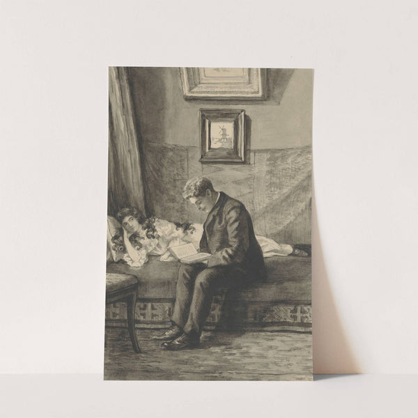 Jongeman leest meisje voor by Anna Maria Kruijff