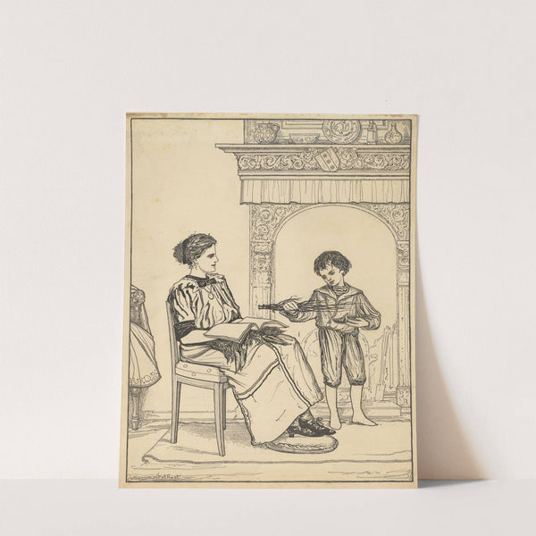 Jongen met schoen en roede by Willem Pothast