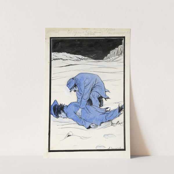 Joost ligt bewusteloos in de sneeuw by Anny Leusink