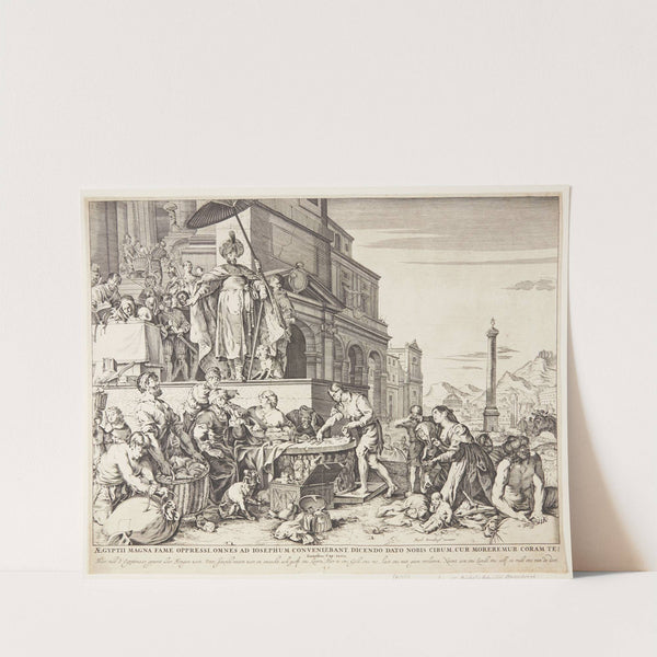 Josef uddeler kornet i Egypten by Bartholomeus Breenbergh