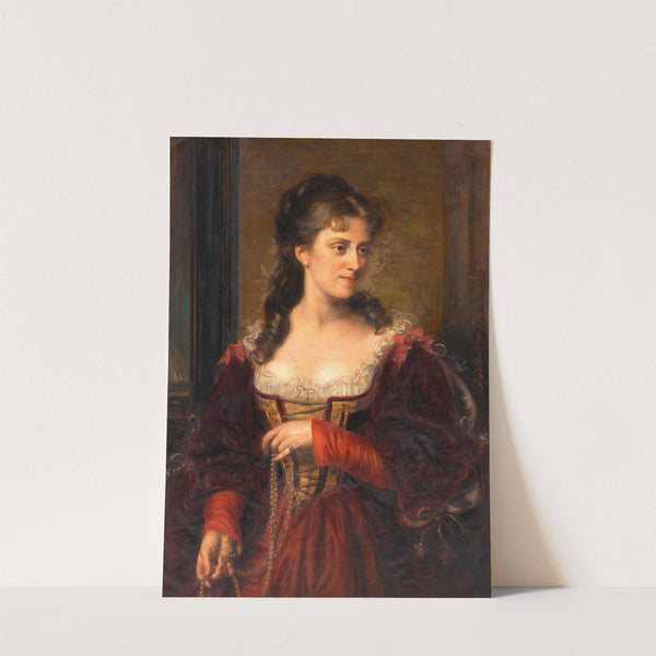 Josefine Domhart (erste Frau Otto Wagners) (1874) by Joszef Kiss