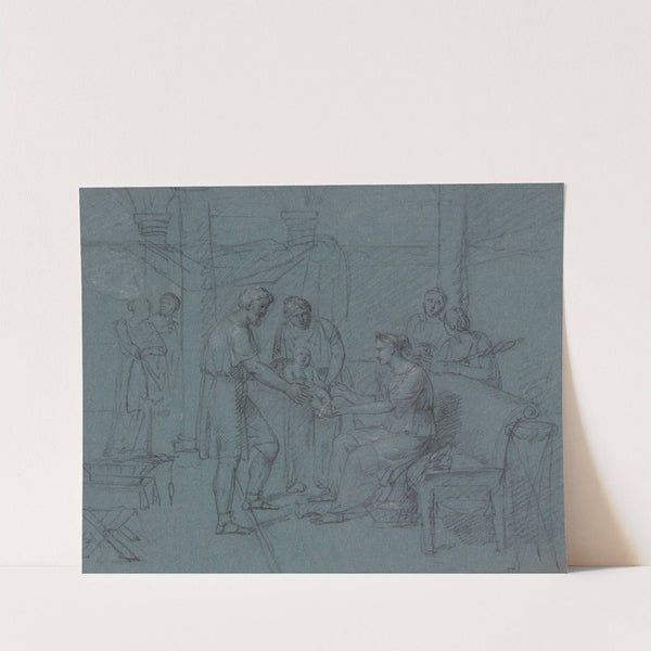 Joseph and Mary Show Jesus to Saint Anne by Jean Antoine Verschaeren