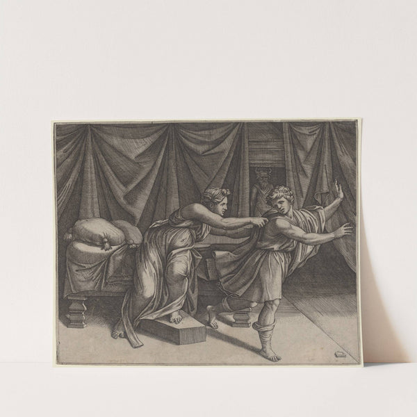 Joseph and Potiphar's Wife by Marcantonio Raimondi
