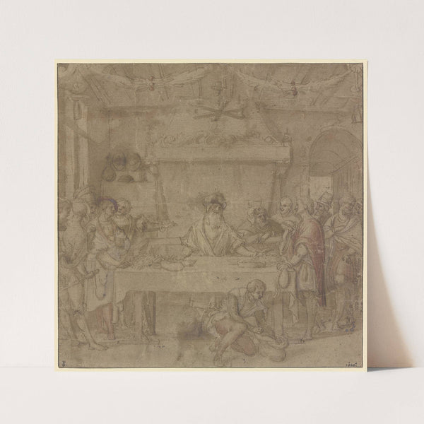 Joseph fordert den silbernen Becher zurück (ca 1523-1550) by Georg Pencz