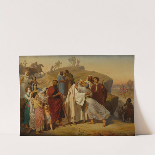 Joseph Greeting Jacob by Auguste Jean-Baptiste Leloir