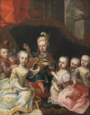 Joseph II. als Kronprinz mit sechs Geschwistern