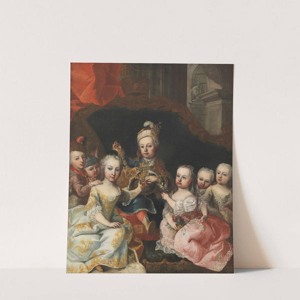Joseph II. als Kronprinz mit sechs Geschwistern by Martin van Meytens