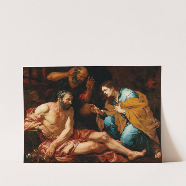 Joseph interpreting dreams by Giovanni Battista Langetti