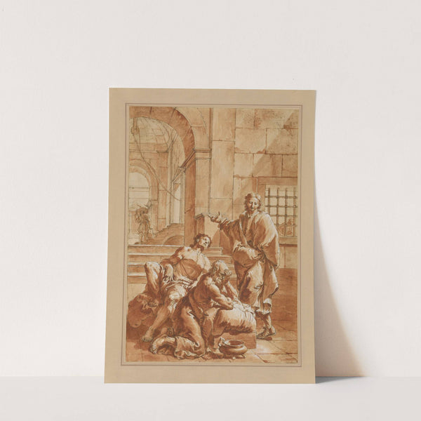 Joseph Interpreting the Dreams of his Fellow Prisoners (1750) by Francesco Fontebasso