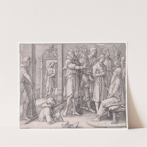 Joseph Interprets His Dream to Jacob by Lucas Van Leyden