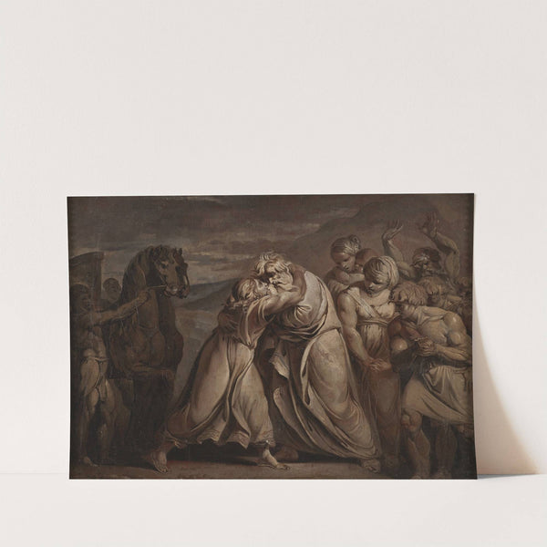 Joseph meets his father Jacob in the desert by Jean-Antoine Julien de Parme