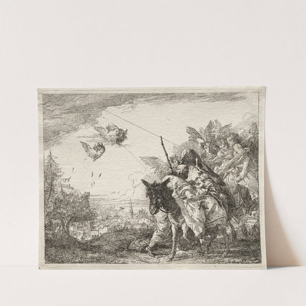 Joseph Pausing to Gaze at the Infant Christ (1750–1753) by Giovanni Domenico Tiepolo