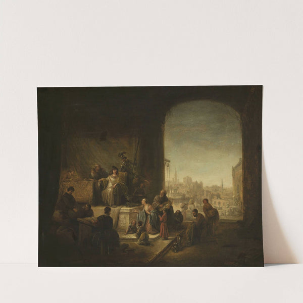 Joseph selling grain in Egypt by Jacob Willemsz. de Wet
