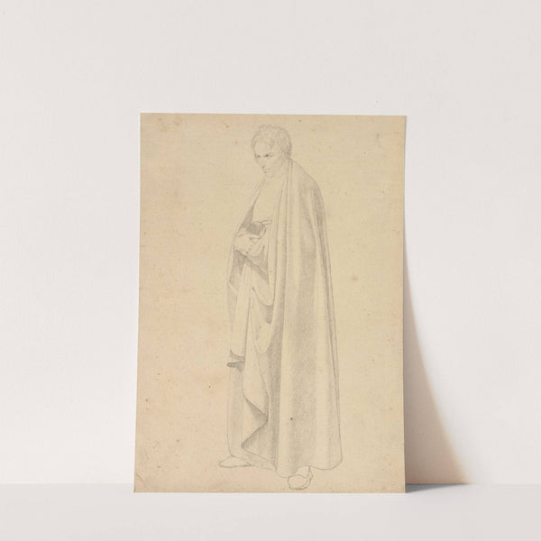 Joseph Wintergerst in a Floor-length Coat, Standing, with his Hands Placed on Top of one another (1811–1813) by Friedrich Wilhelm Schadow