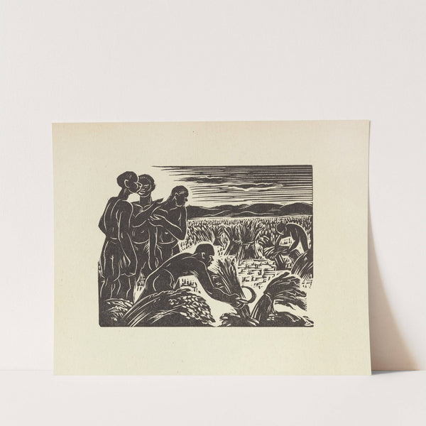 Joseph work in the rice farm (1946) by Letterio Calapai
