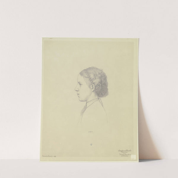 Josephine Steinle, des Künstlers jüngste Tochter, im Profil nach links (1868) by Eduard von Steinle