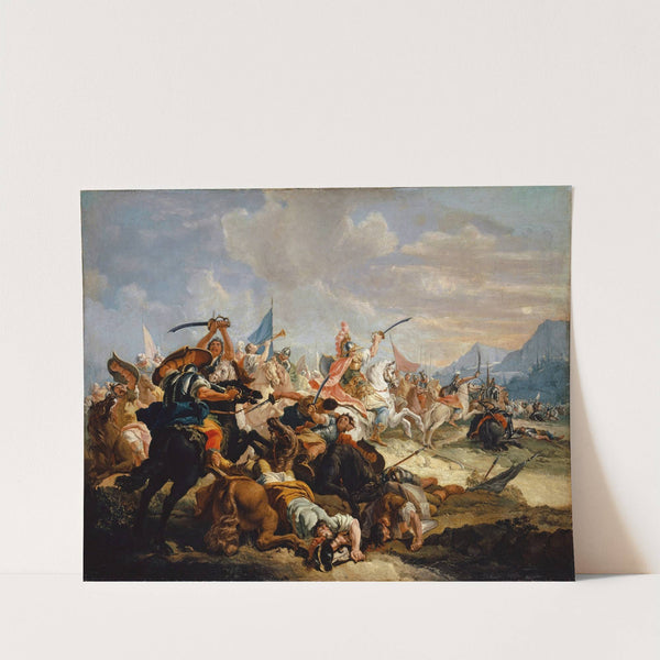 Joshua Lets The Sun Stand Still In The Battle Of The Amorites (Around 1745-1755) by Francesco Fontebasso