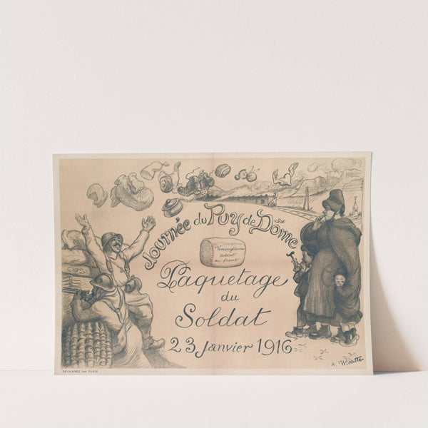 Journée du Puy de Dôme Paquetage du Soldat 23 janvier 1916 by Adolphe Léon Willette