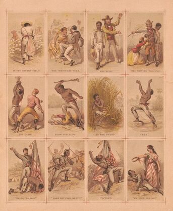 Journey of a slave from the plantation to the battlefield (1863)