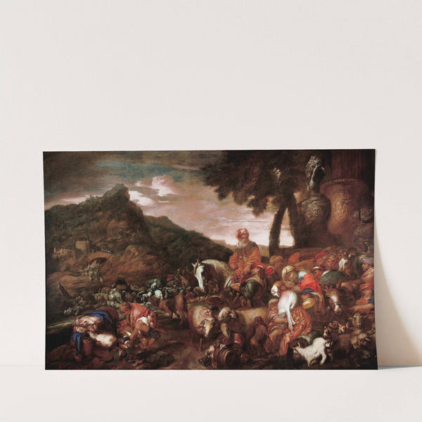 Journey of the Family of Abraham (between 1650 and 1660) by Giovanni Benedetto Castiglione
