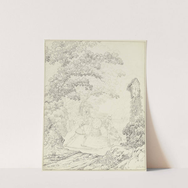 Jousting knights by Ferdinand Fellner