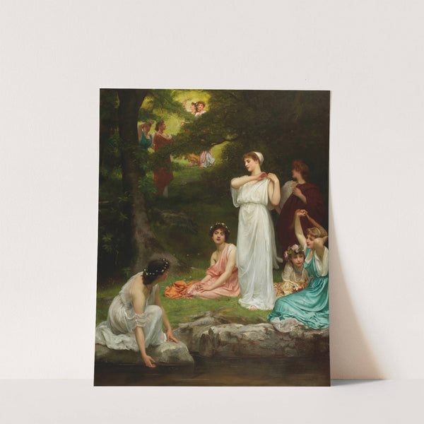 Joyous Summer; Pleasant it was when woods were green by Philip Hermogenes Calderon