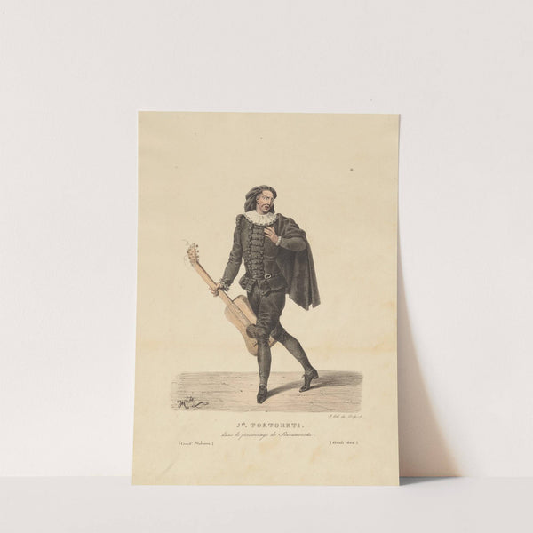 J’ph Tortoreti dans le personnage de Scaramouche (1821) by Hippolyte Lecomte